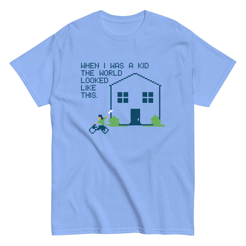 When I Was A Kid The World Men's Classic Tee Hoodie, Sweatshirt | CoreVibeTees.com (Image 1)