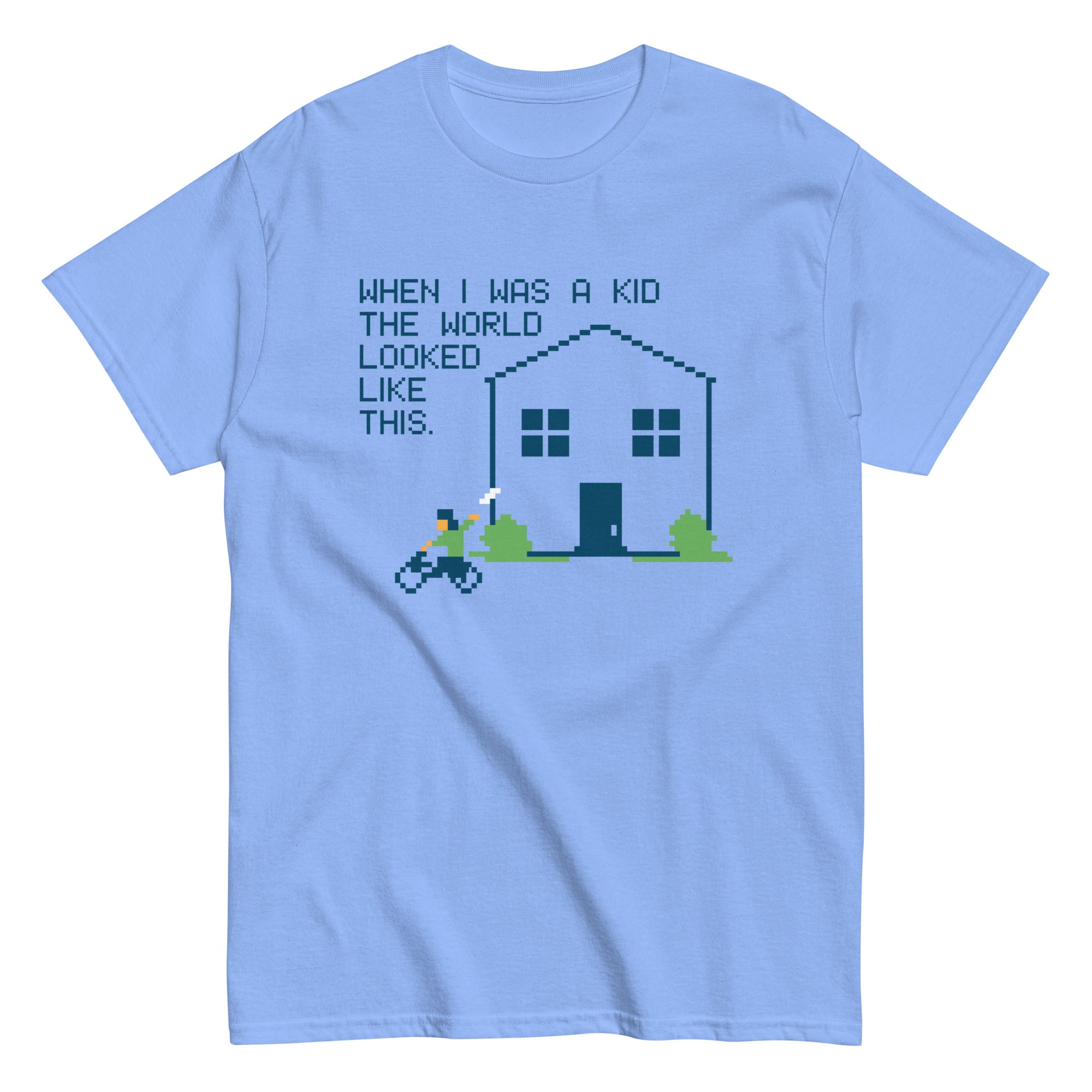 When I Was A Kid The World Men's Classic Tee Hoodie, Sweatshirt | CoreVibeTees.com (Image 1)
