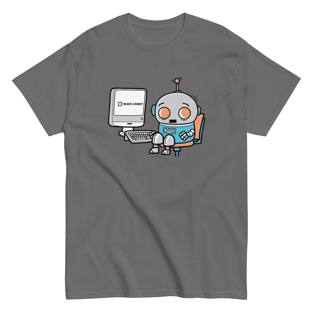 Robot Captcha Men's Classic Tee Hoodie, Sweatshirt | CoreVibeTees.com (Image 2)