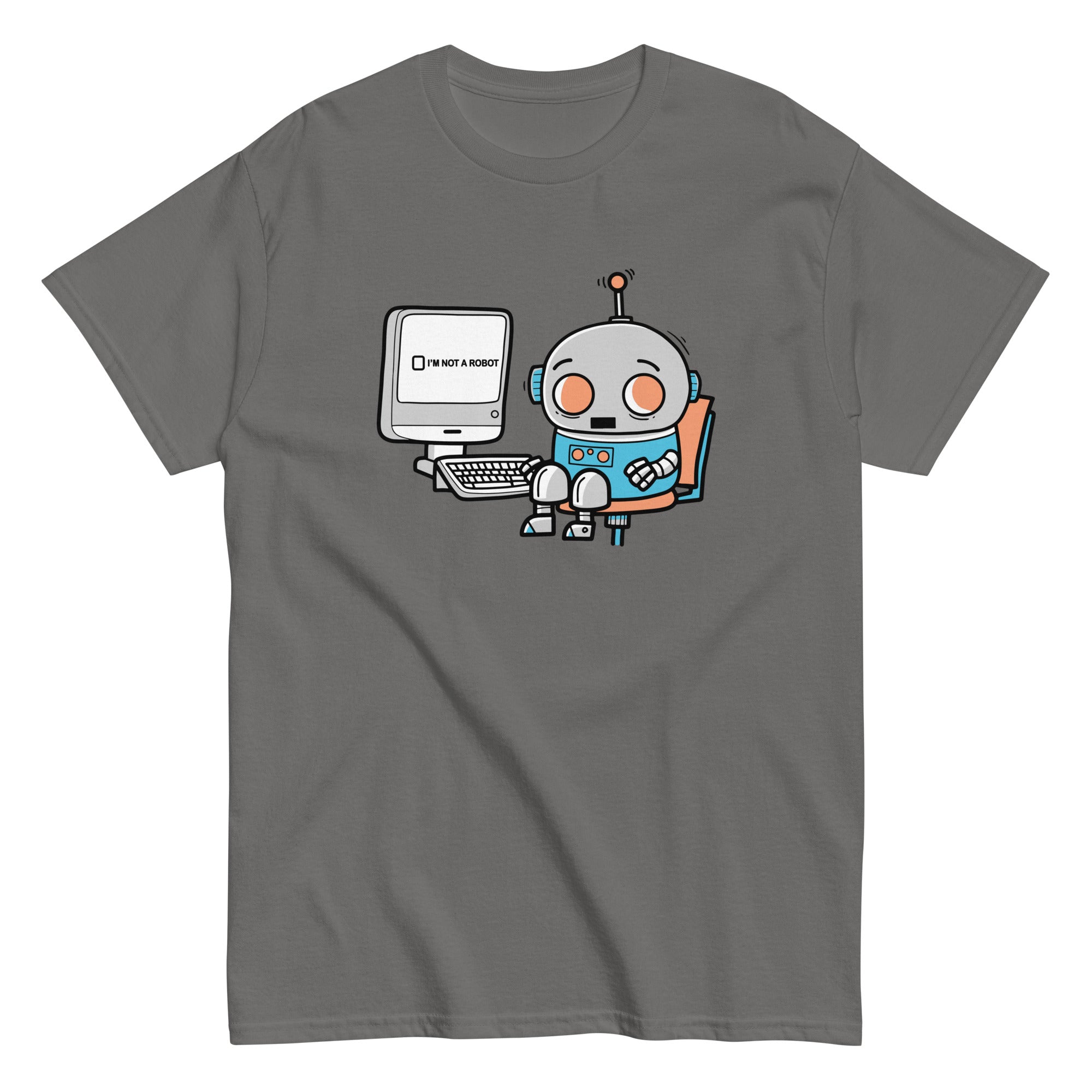 Robot Captcha Men's Classic Tee Hoodie, Sweatshirt | CoreVibeTees.com (Image 2)