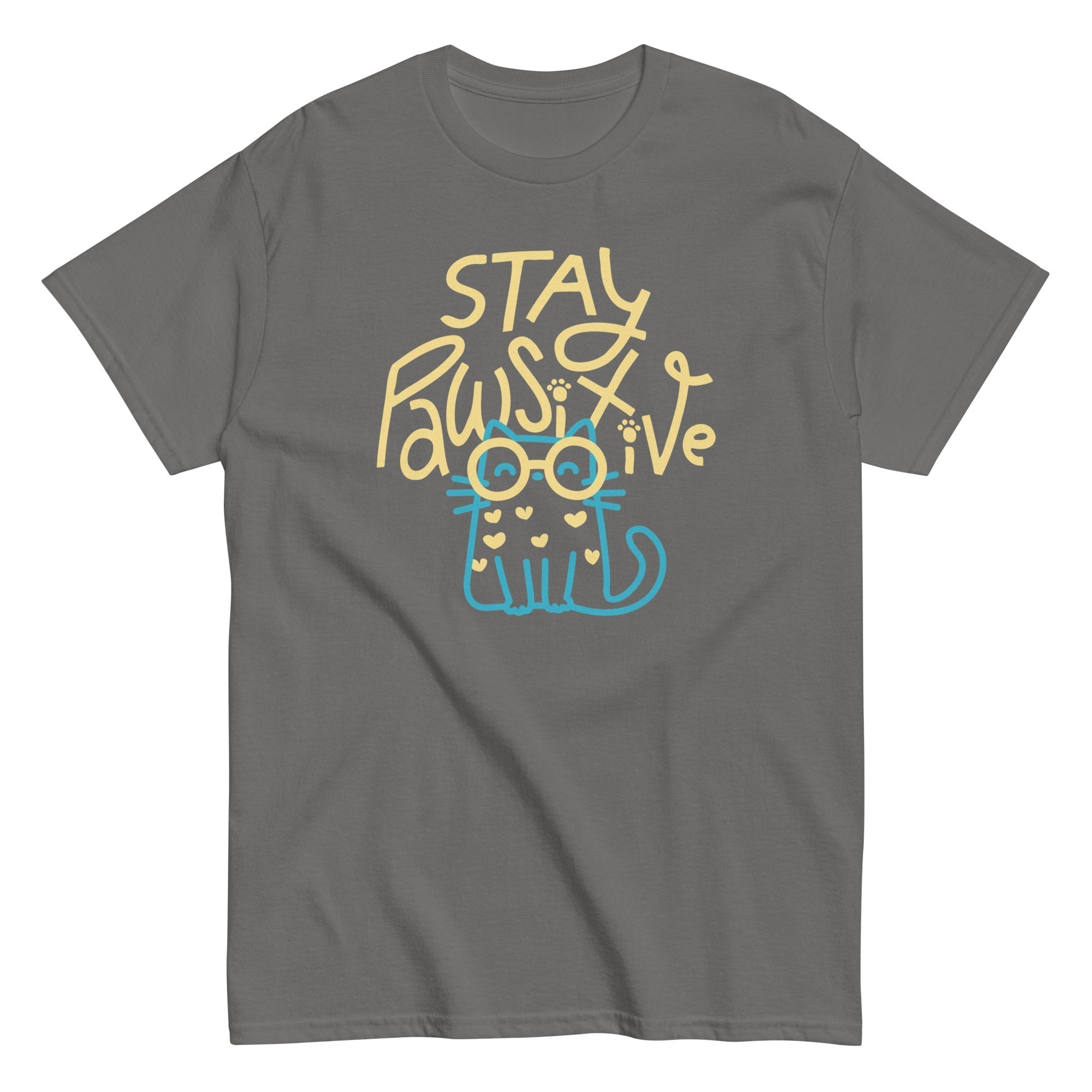 Stay Pawsitive Men's Classic Tee Hoodie, Sweatshirt | CoreVibeTees.com (Image 5)