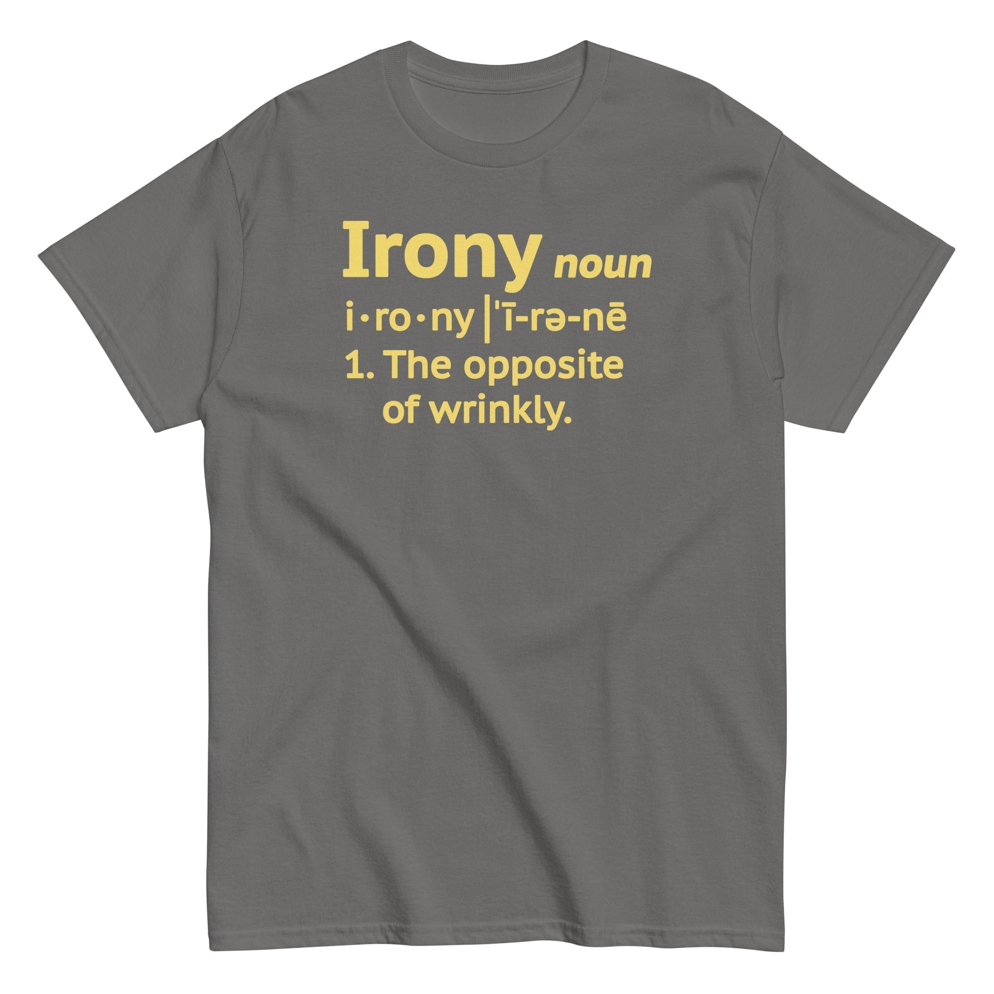 Irony Definition Men's Classic Tee Hoodie, Sweatshirt | CoreVibeTees.com (Image 5)