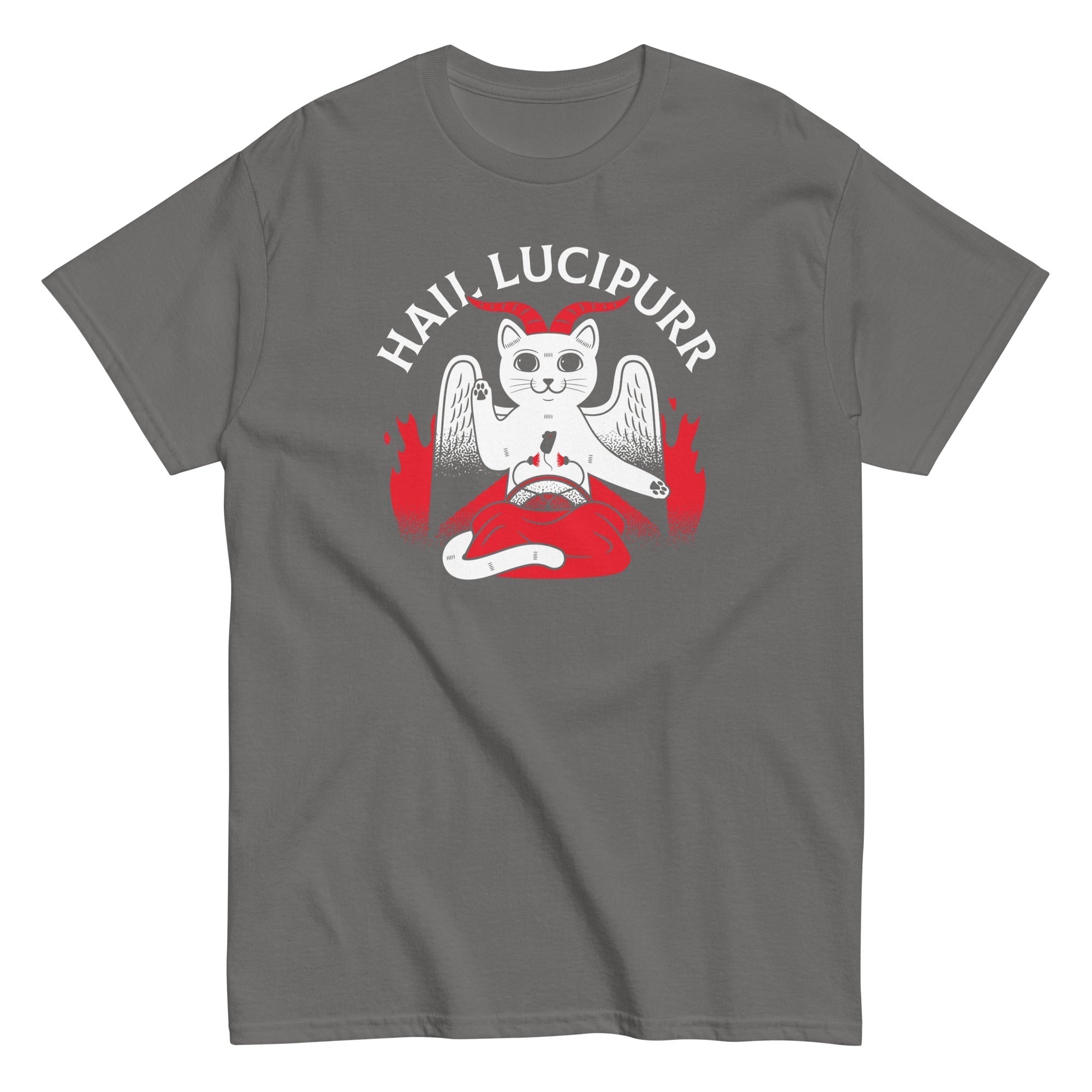 Hail Lucipurr Men's Classic Tee Hoodie, Sweatshirt | CoreVibeTees.com (Image 4)