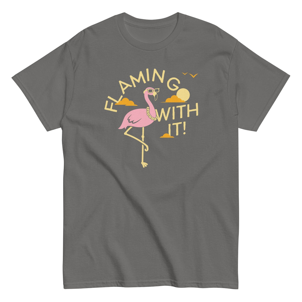 Flamingo With It Men's Classic Tee Hoodie, Sweatshirt | CoreVibeTees.com (Image 4)