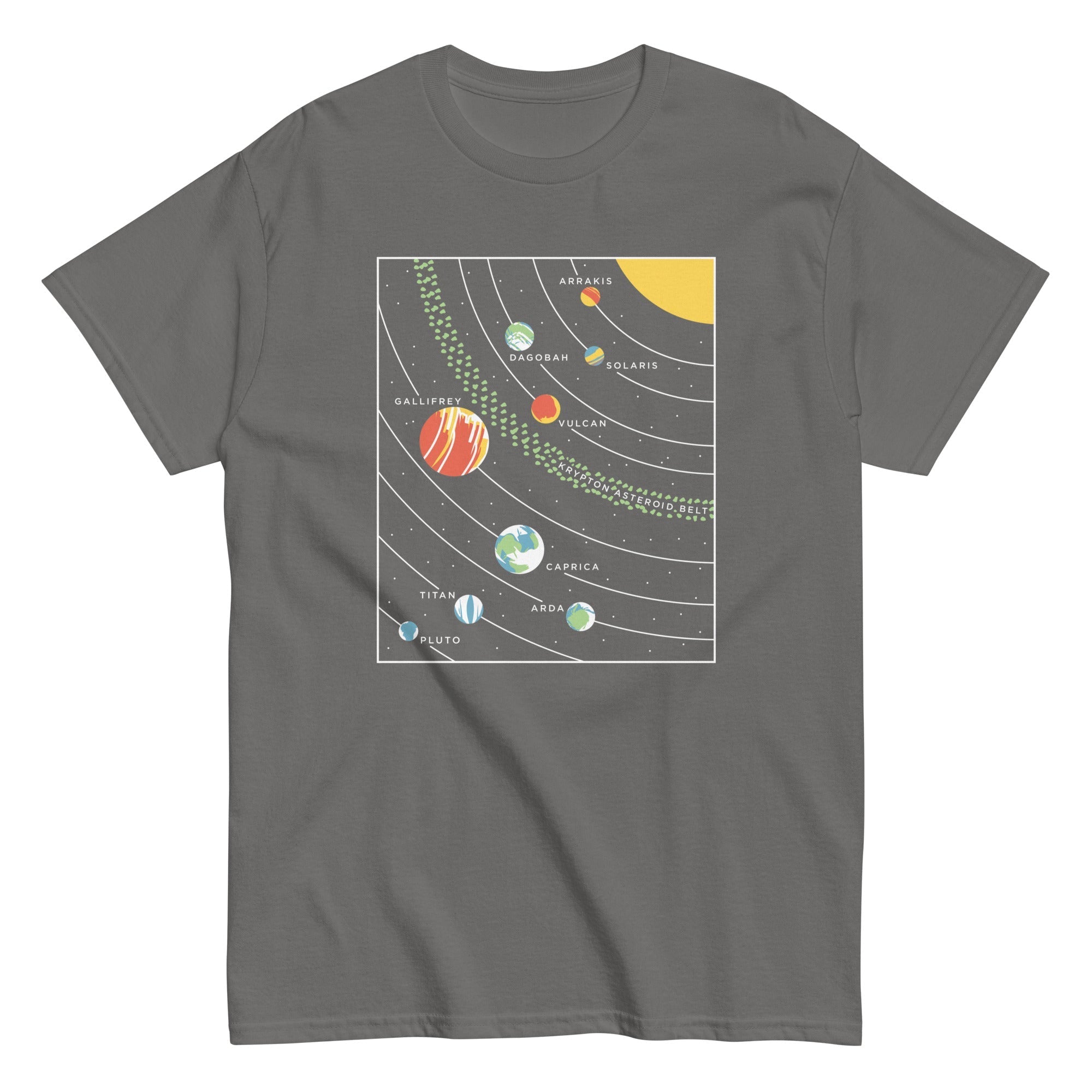 9 Planets Men's Classic Tee Hoodie, Sweatshirt | CoreVibeTees.com (Image 5)