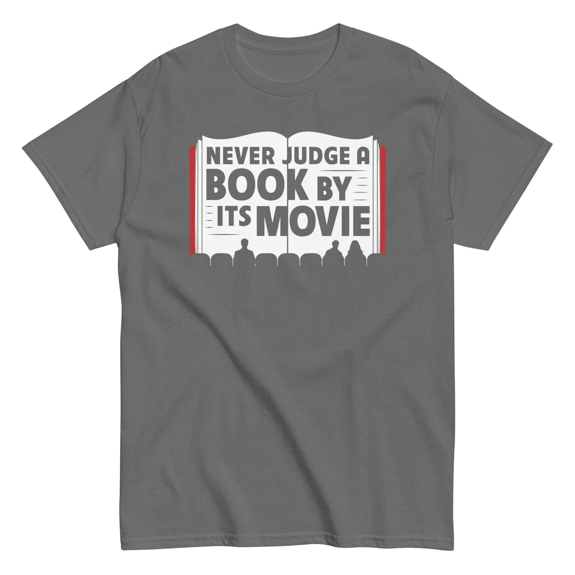 Never Judge A Book By Its Movie Men's Classic Tee Hoodie, Sweatshirt | CoreVibeTees.com (Image 5)