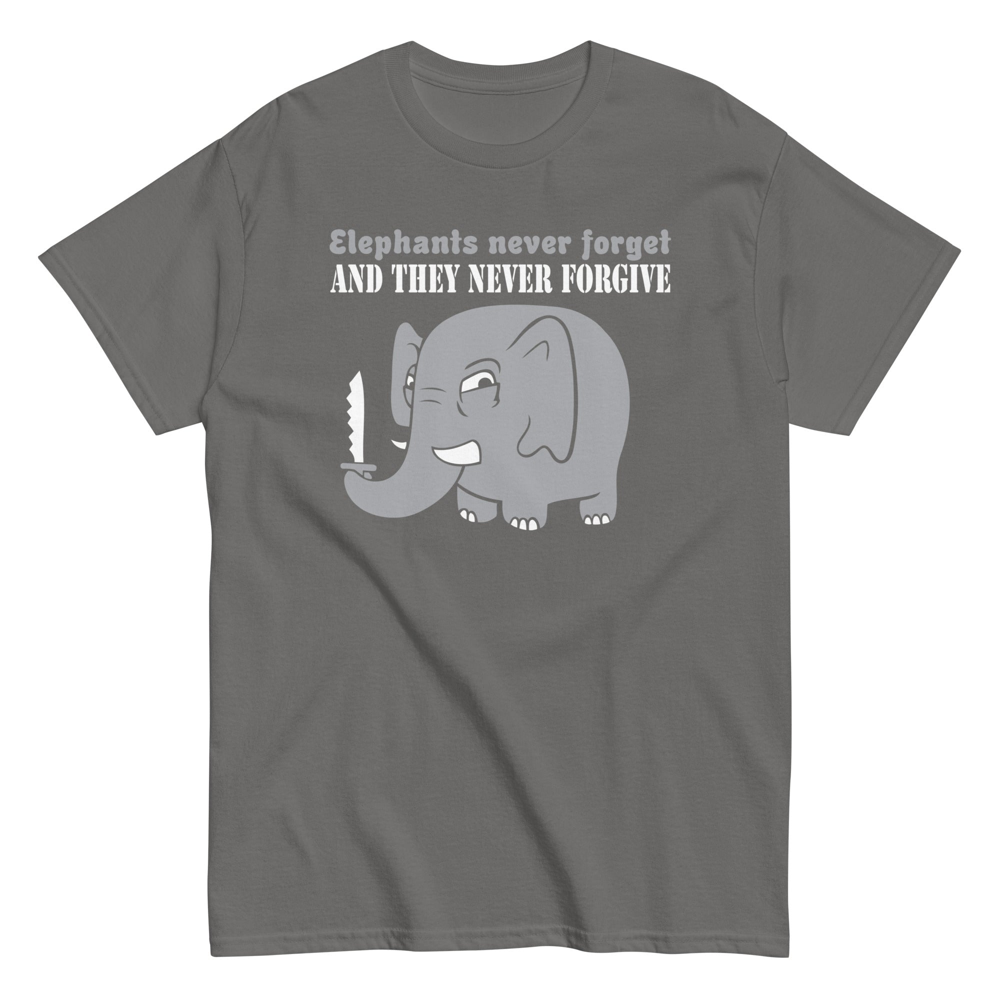 Elephants Never Forgive Men's Classic Tee Hoodie, Sweatshirt | CoreVibeTees.com (Image 1)