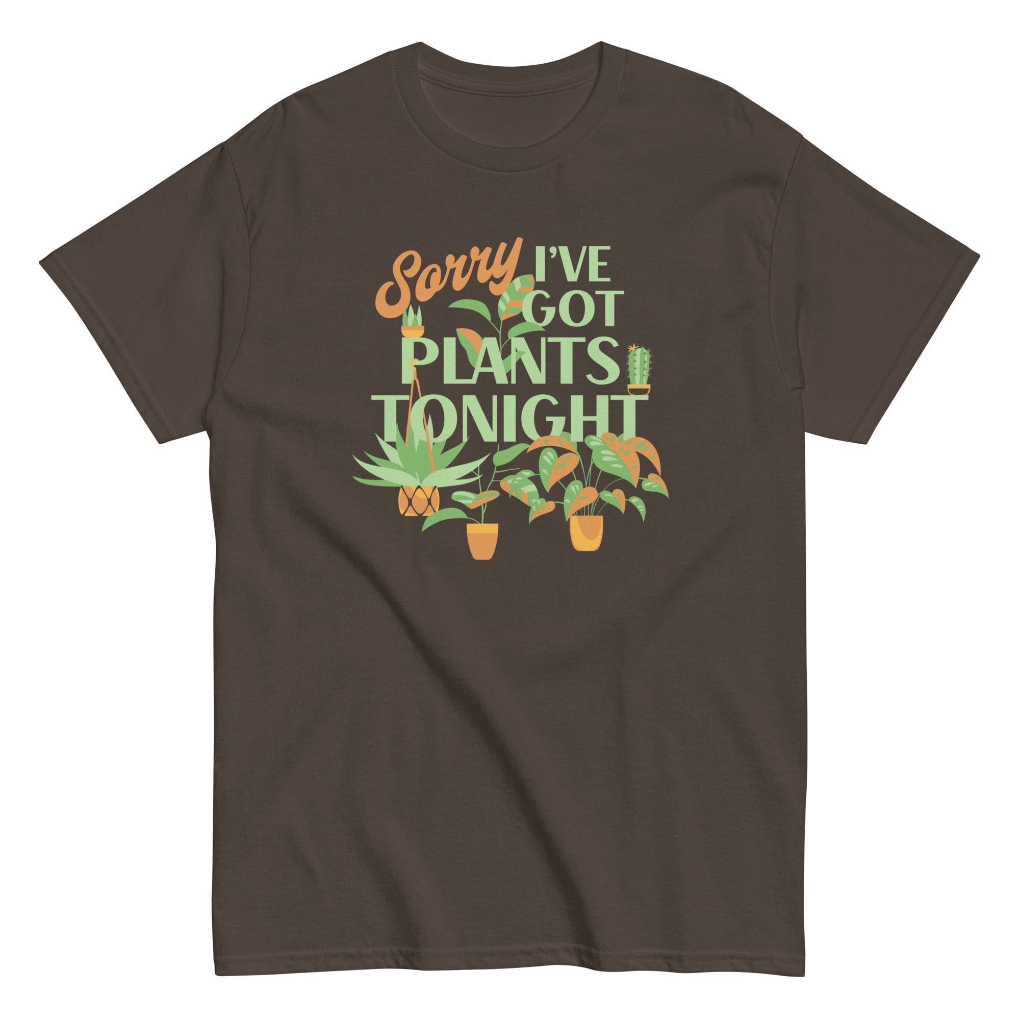 Sorry I've Got Plants Tonight Men's Classic Tee Hoodie, Sweatshirt | CoreVibeTees.com (Image 4)