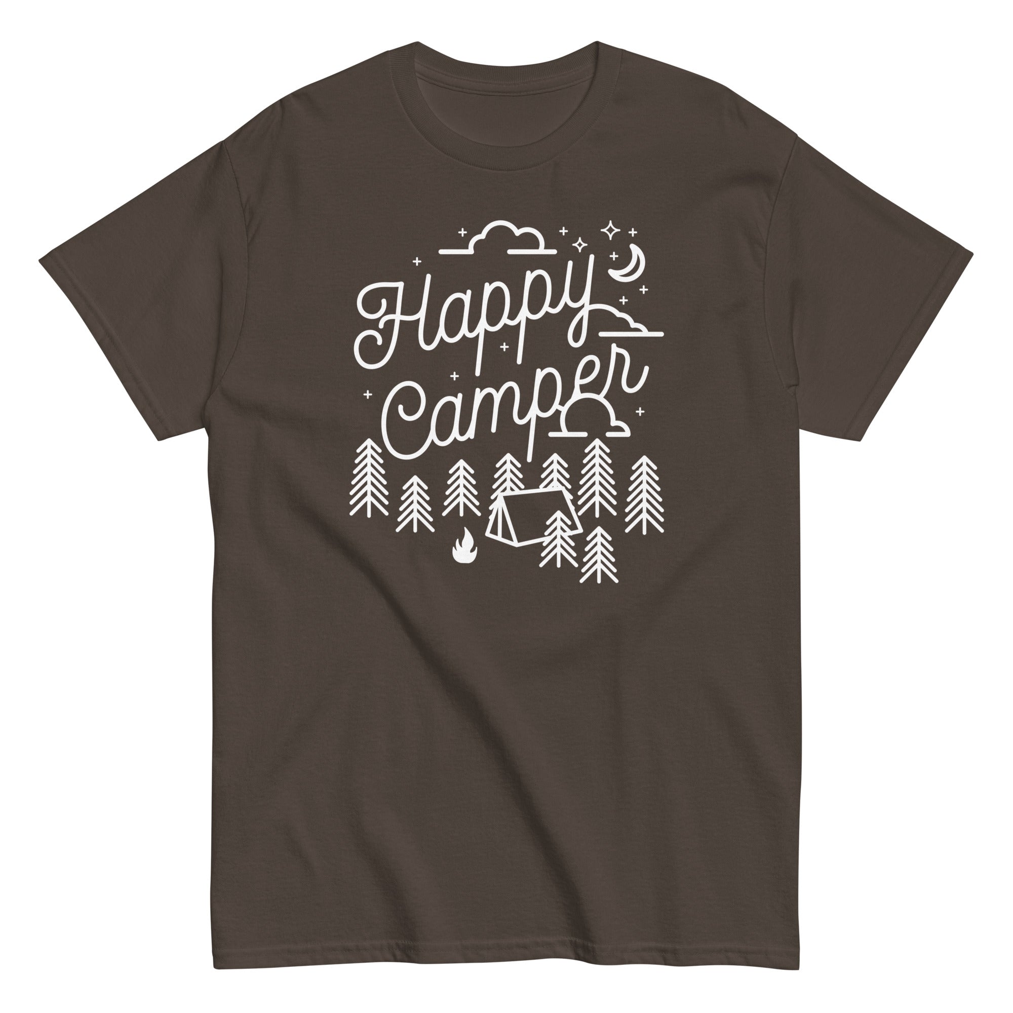 Happy Camper Men's Classic Tee Hoodie, Sweatshirt | CoreVibeTees.com (Image 3)