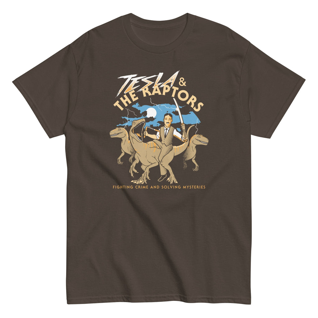 Tesla & The Raptors Men's Classic Tee Hoodie, Sweatshirt | CoreVibeTees.com (Image 3)