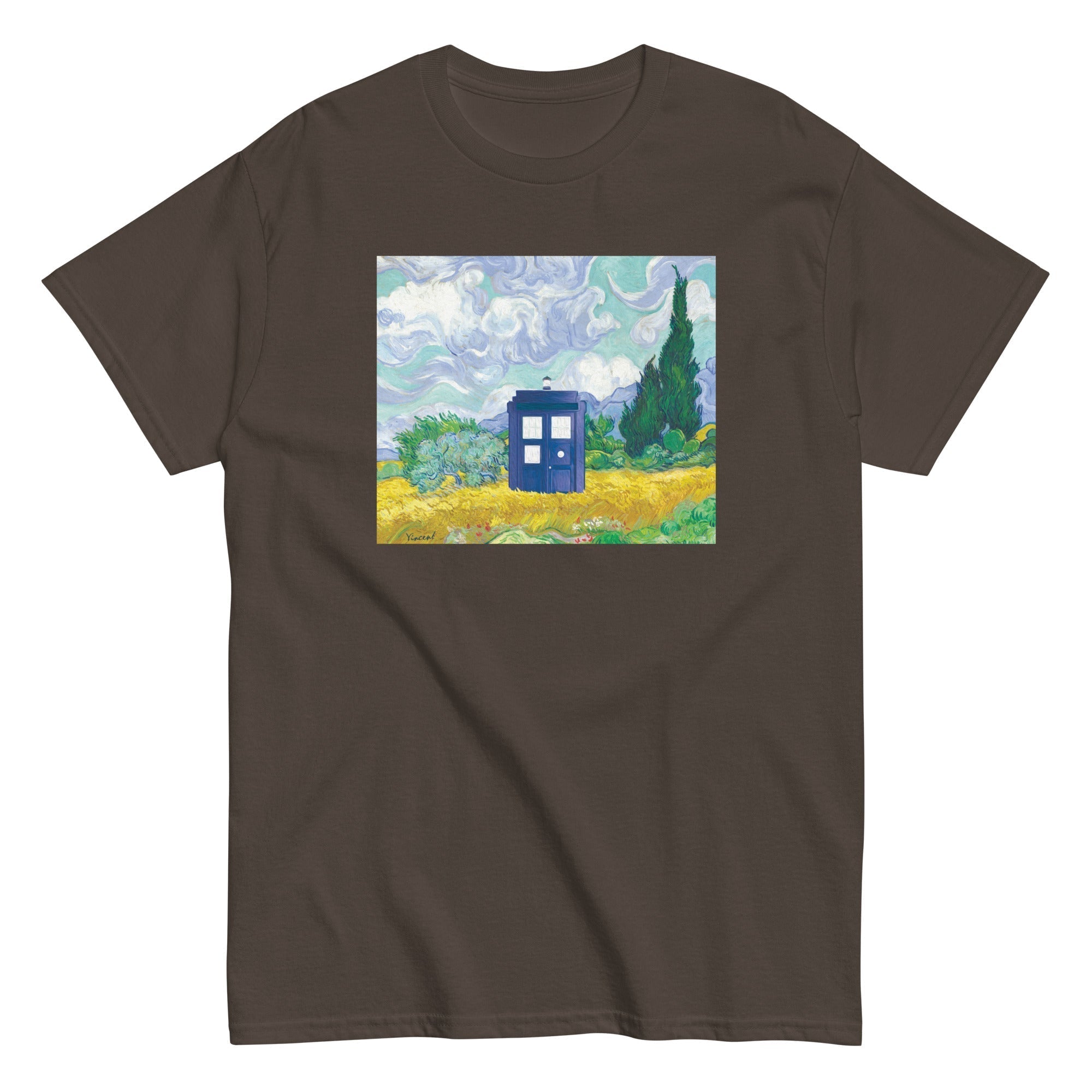 Visiting Van Gogh Men's Classic Tee Hoodie, Sweatshirt | CoreVibeTees.com (Image 3)