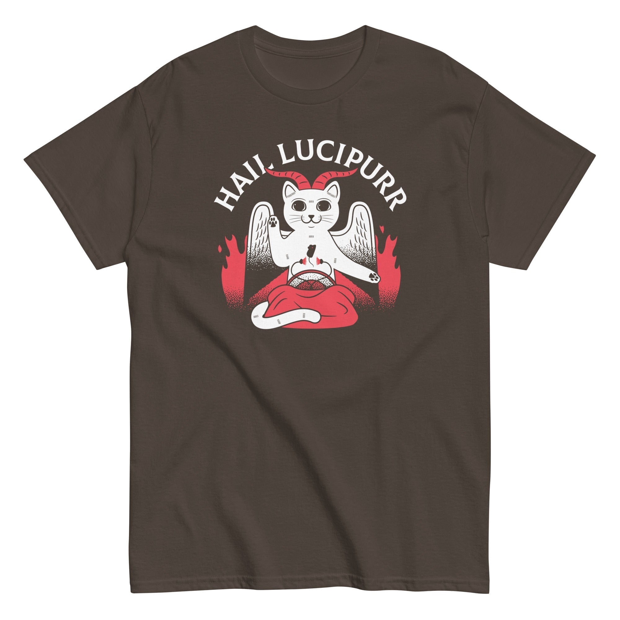 Hail Lucipurr Men's Classic Tee Hoodie, Sweatshirt | CoreVibeTees.com (Image 3)