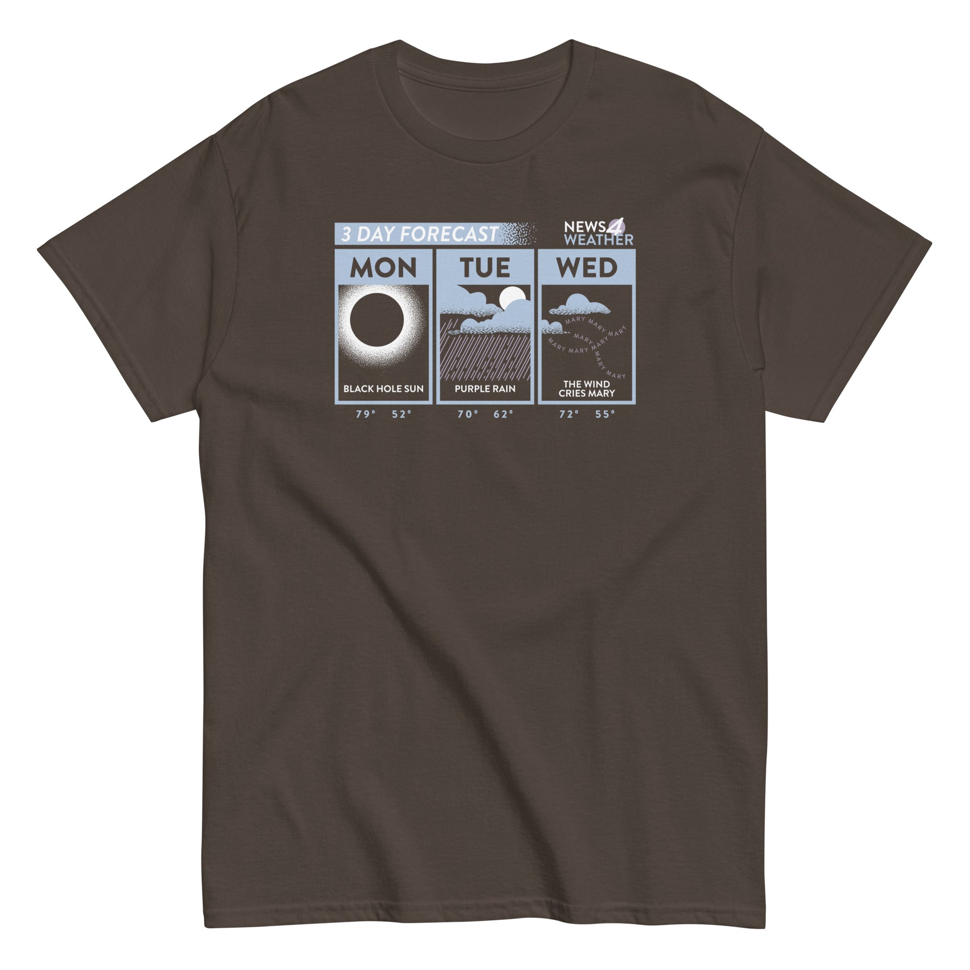 3 Day Forecast Men's Classic Tee Hoodie, Sweatshirt | CoreVibeTees.com (Image 3)