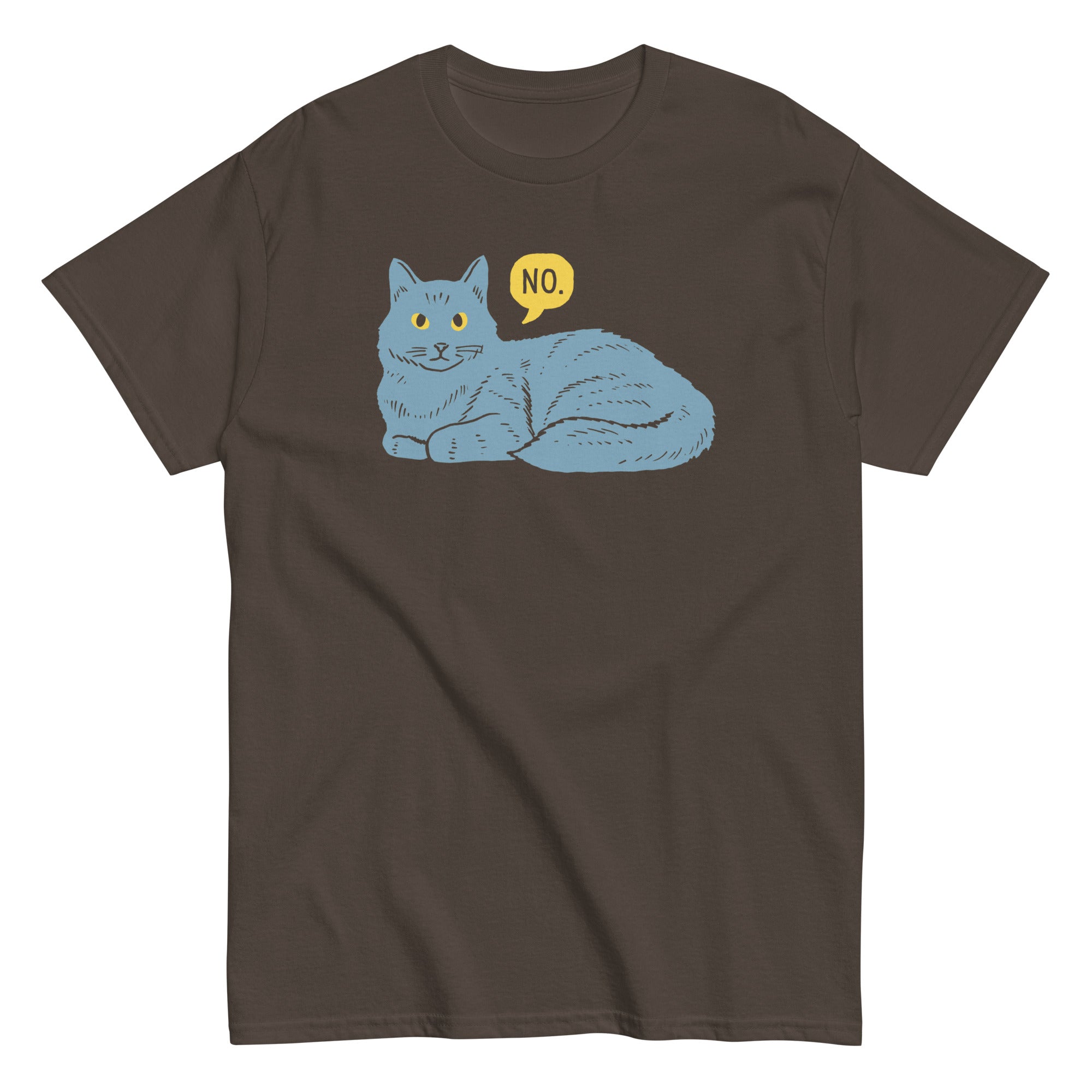 No Cat Men's Classic Tee Hoodie, Sweatshirt | CoreVibeTees.com (Image 4)