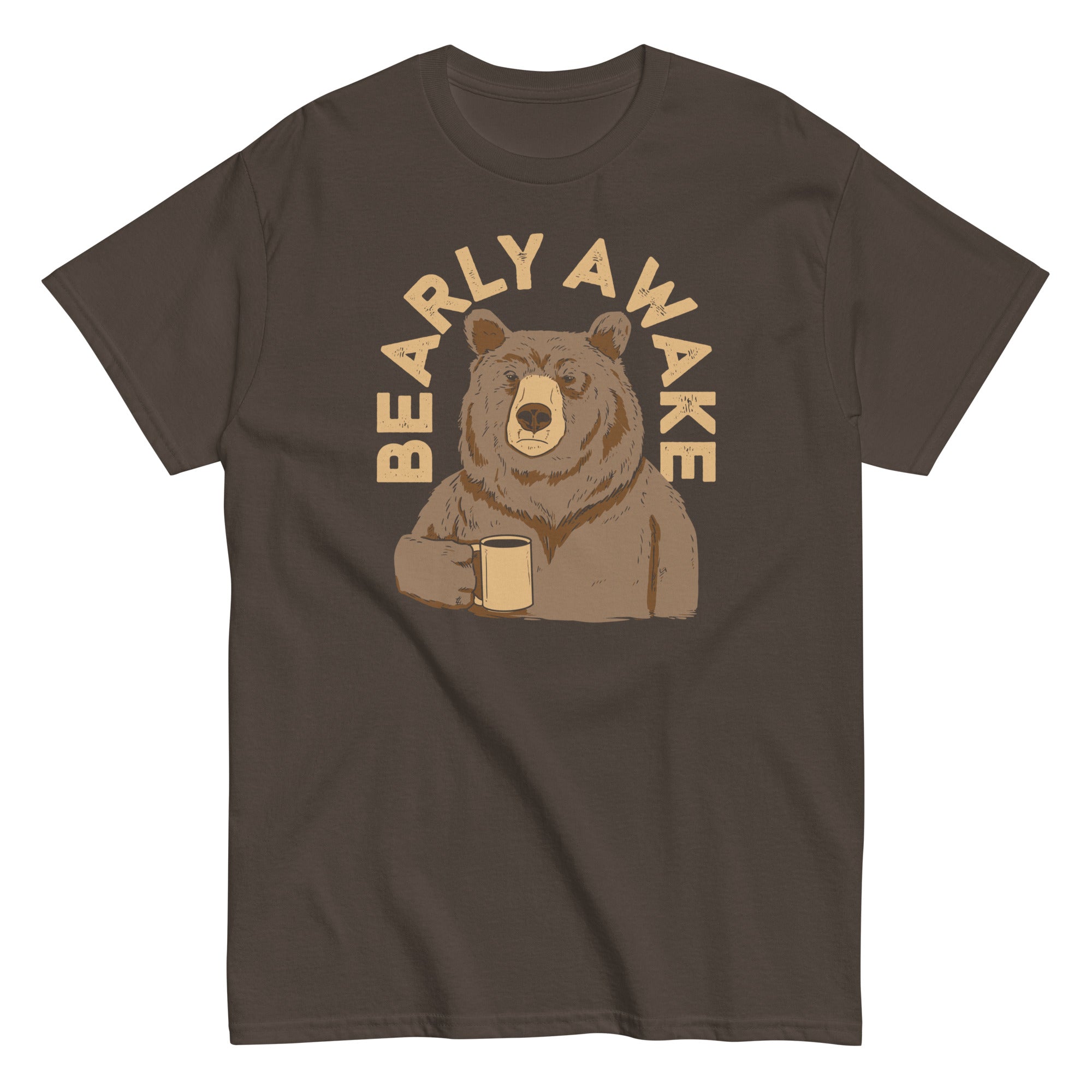 Bearly Awake Men's Classic Tee Hoodie, Sweatshirt | CoreVibeTees.com (Image 1)