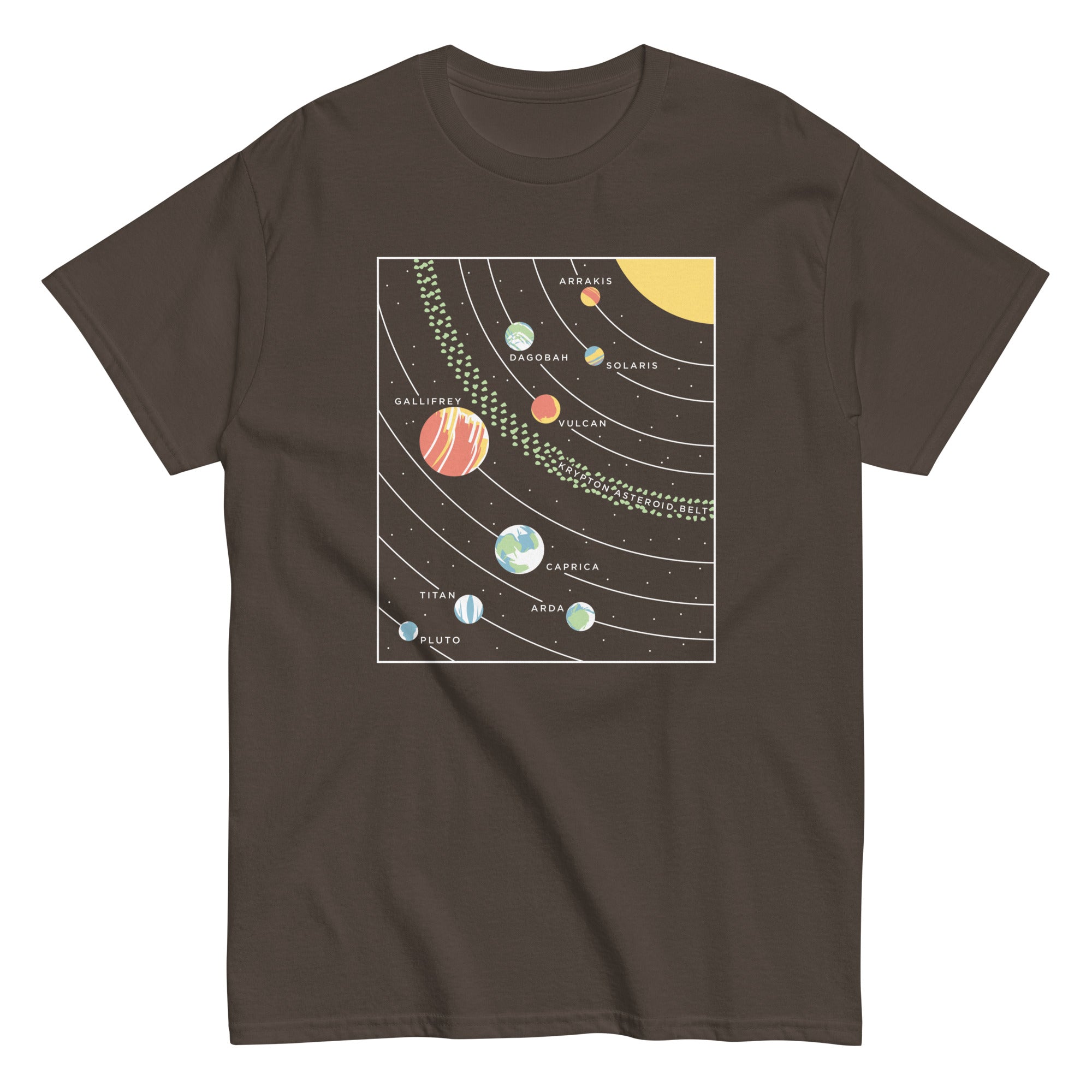 9 Planets Men's Classic Tee Hoodie, Sweatshirt | CoreVibeTees.com (Image 4)