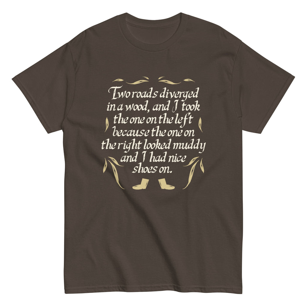 Two Roads Diverged Men's Classic Tee Hoodie, Sweatshirt | CoreVibeTees.com (Image 5)