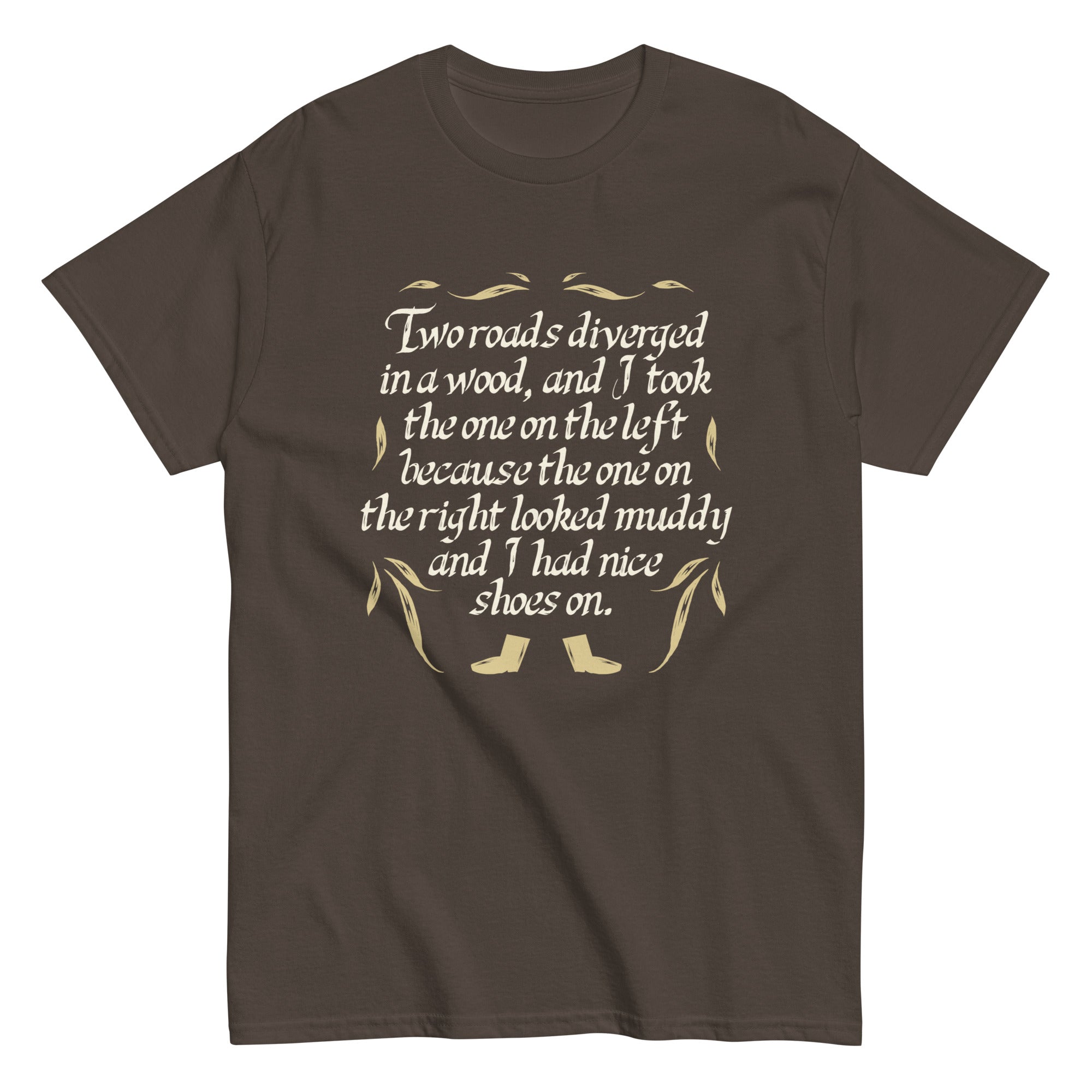 Two Roads Diverged Men's Classic Tee Hoodie, Sweatshirt | CoreVibeTees.com (Image 5)
