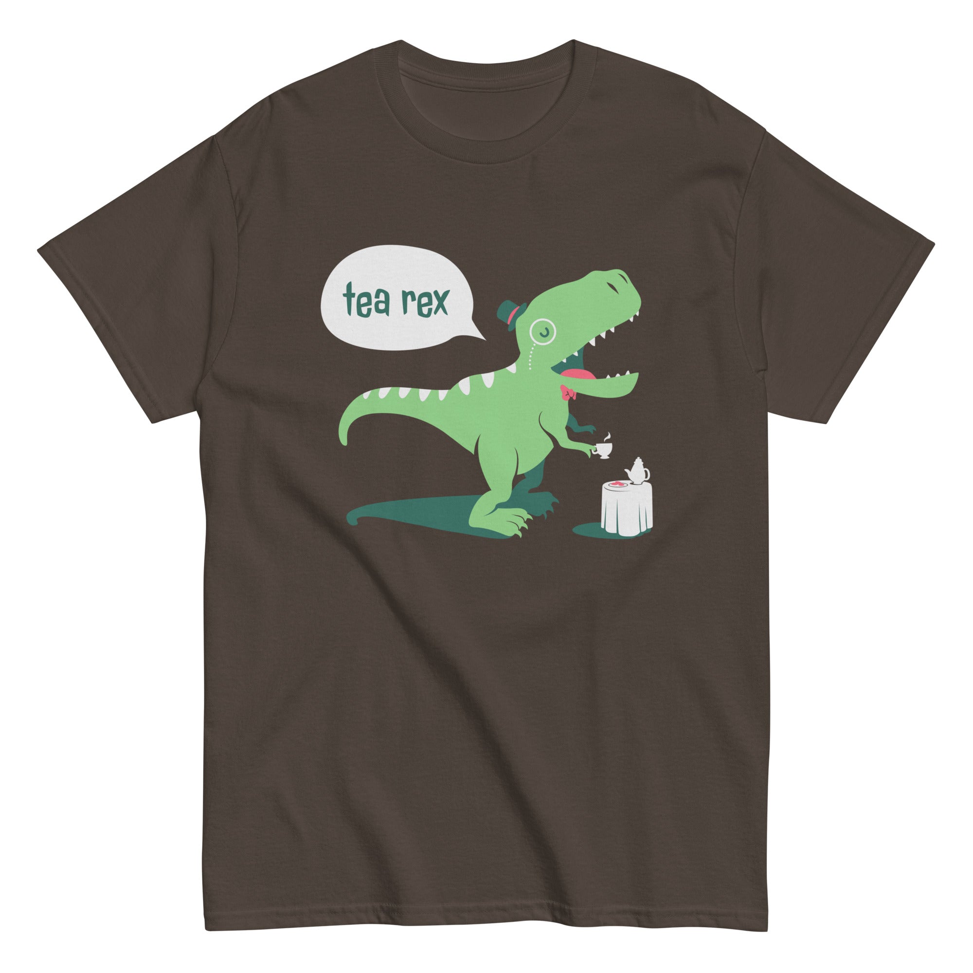 Tea Rex Men's Classic Tee Hoodie, Sweatshirt | CoreVibeTees.com (Image 3)