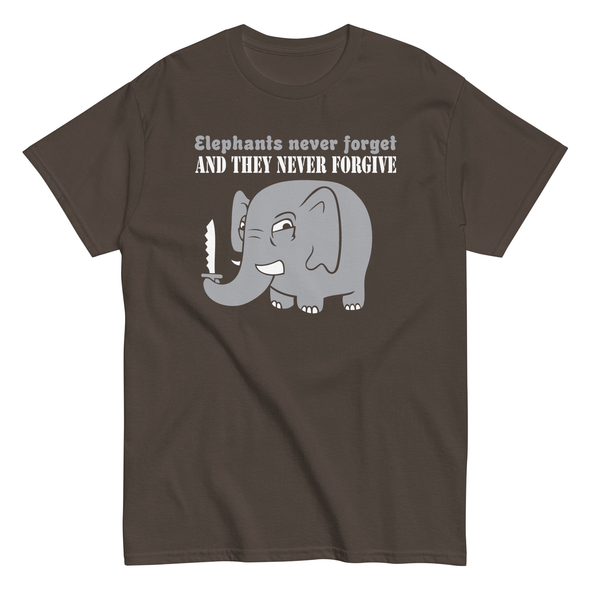 Elephants Never Forgive Men's Classic Tee Hoodie, Sweatshirt | CoreVibeTees.com (Image 4)