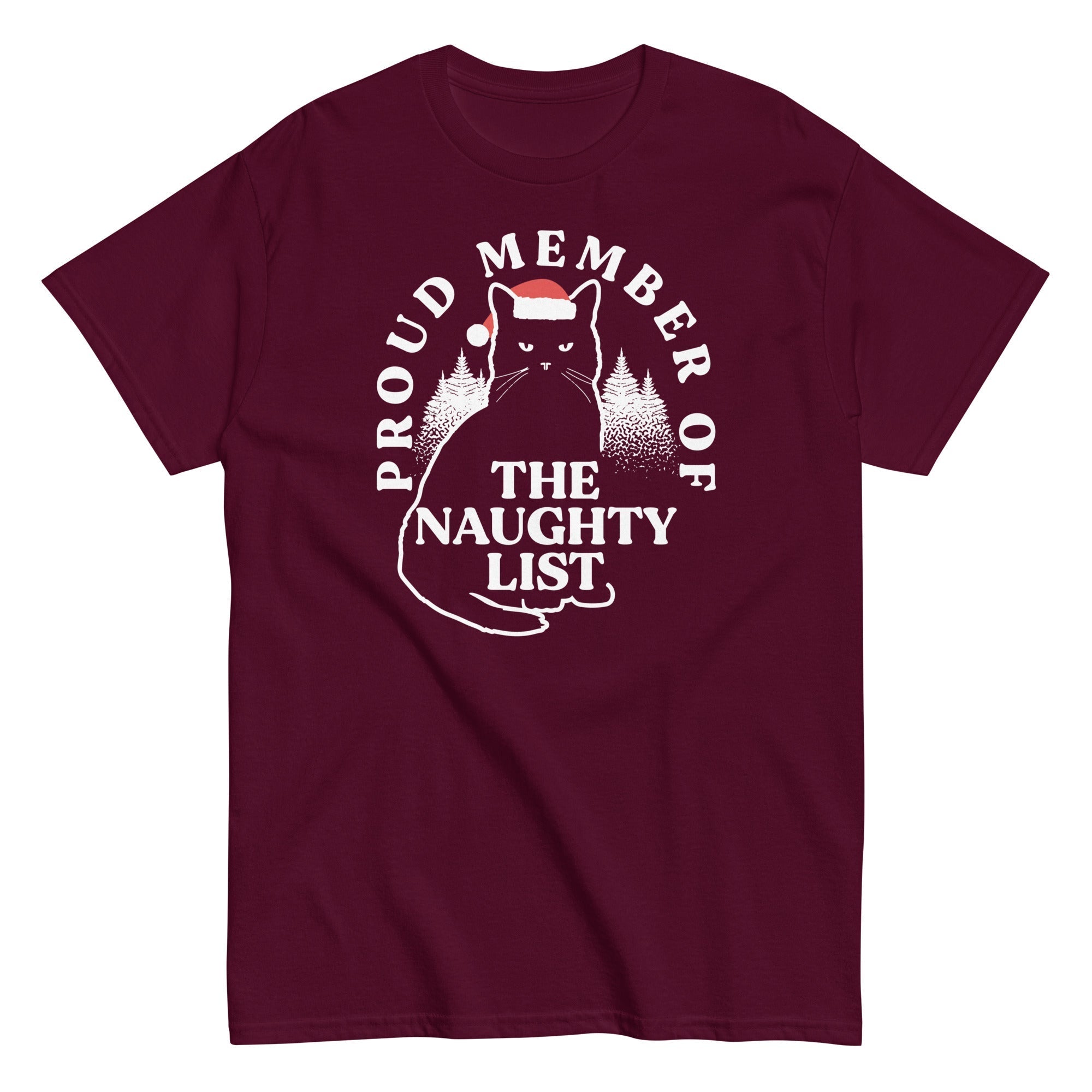 The Naughty List Men's Classic Tee Hoodie, Sweatshirt | CoreVibeTees.com (Image 4)