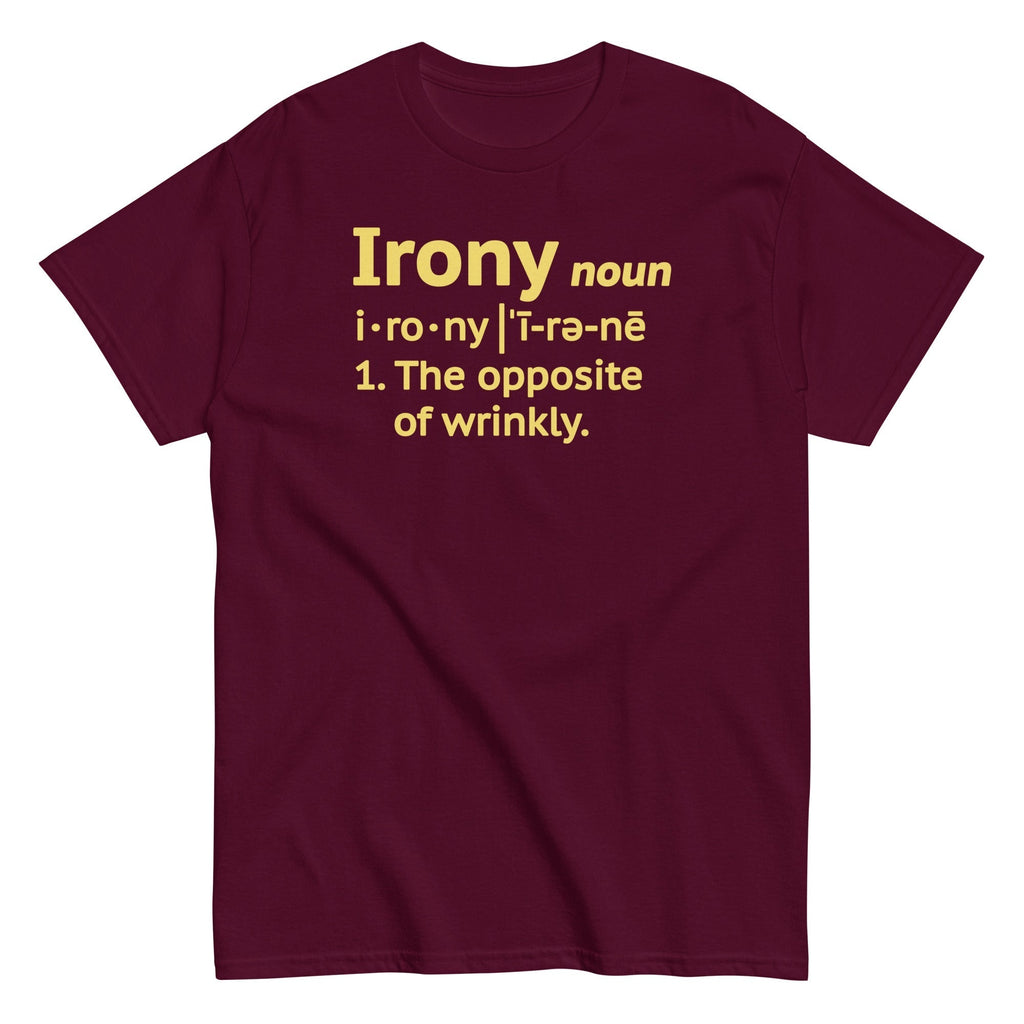 Irony Definition Men's Classic Tee Hoodie, Sweatshirt | CoreVibeTees.com (Image 2)