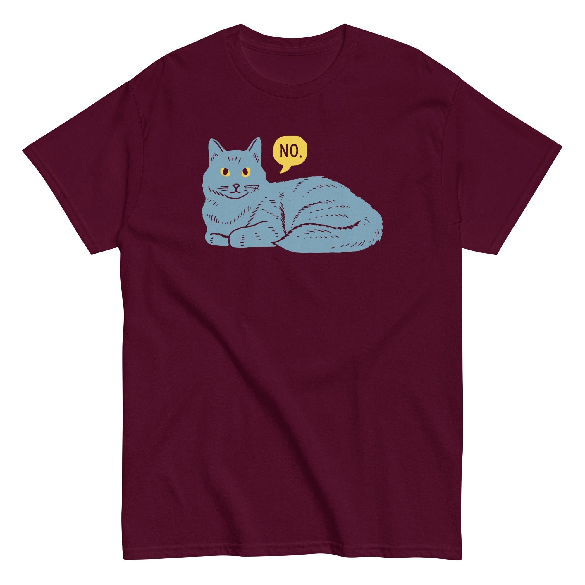 No Cat Men's Classic Tee Hoodie, Sweatshirt | CoreVibeTees.com (Image 3)