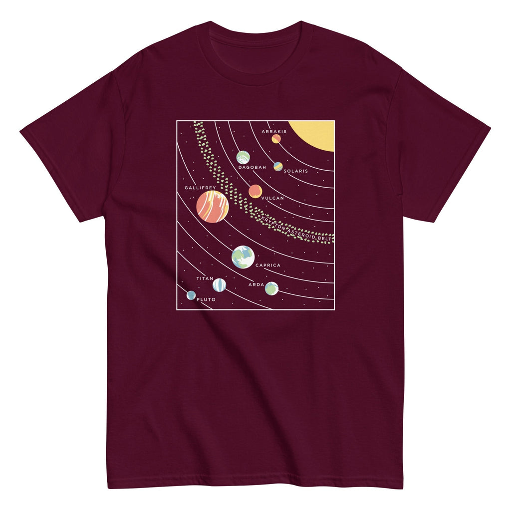 9 Planets Men's Classic Tee Hoodie, Sweatshirt | CoreVibeTees.com (Image 2)