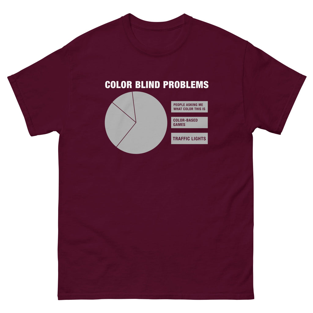 Color Blind Problems Men's Classic Tee Hoodie, Sweatshirt | CoreVibeTees.com (Image 3)
