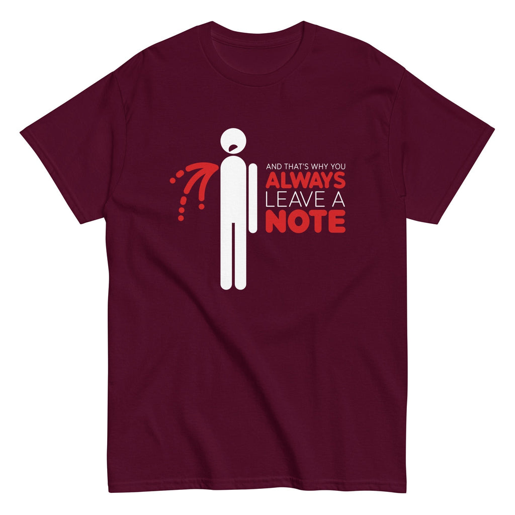Always Leave A Note Men's Classic Tee Hoodie, Sweatshirt | CoreVibeTees.com (Image 2)