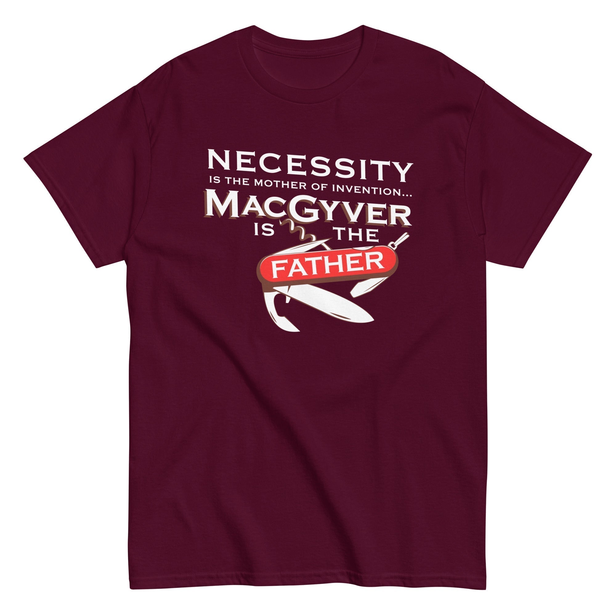 Necessity Is The Mother Men's Classic Tee Hoodie, Sweatshirt | CoreVibeTees.com (Image 2)