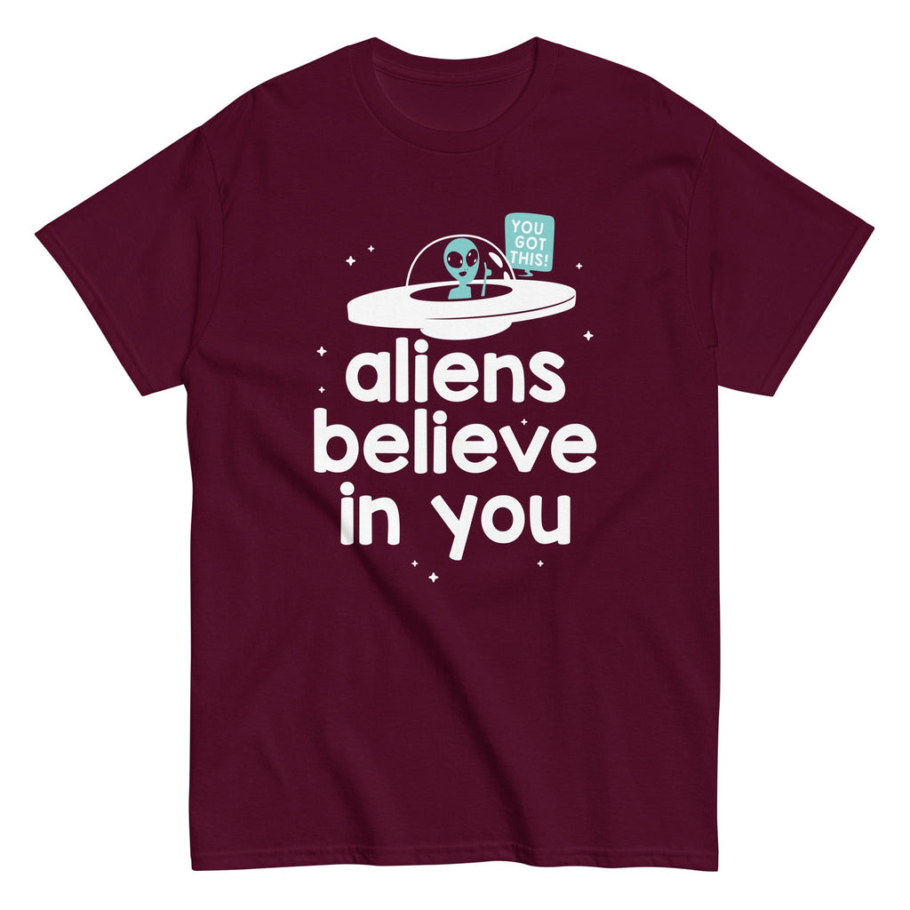 Aliens Believe In You Men's Classic Tee Hoodie, Sweatshirt | CoreVibeTees.com (Image 1)