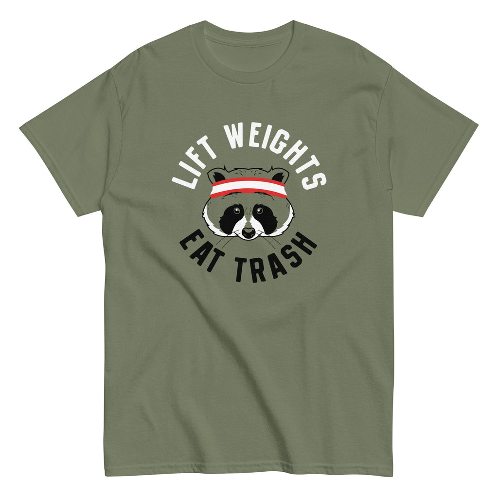 Lift Weights Eat Trash Men's Classic Tee Hoodie, Sweatshirt | CoreVibeTees.com (Image 3)