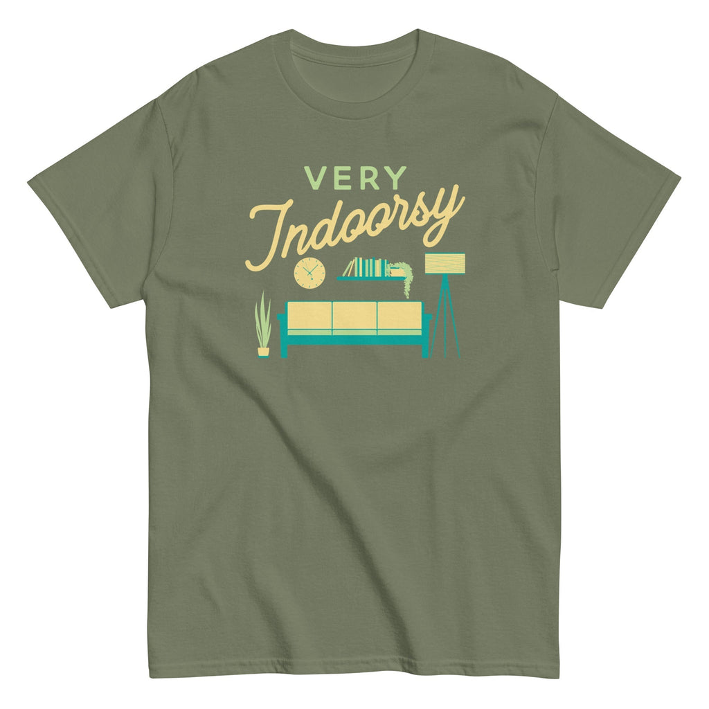 Very Indoorsy Men's Classic Tee Hoodie, Sweatshirt | CoreVibeTees.com (Image 5)