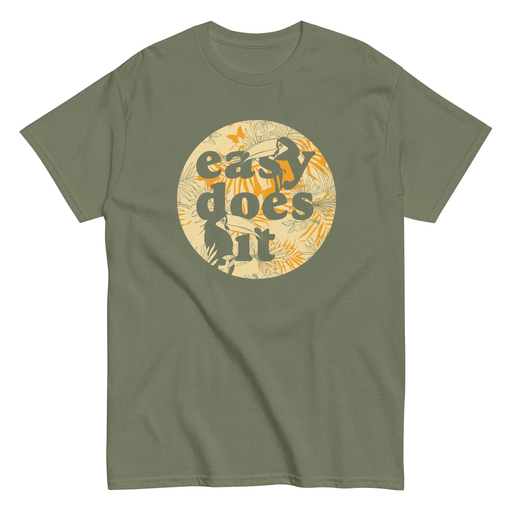 Easy Does It Men's Classic Tee Hoodie, Sweatshirt | CoreVibeTees.com (Image 5)