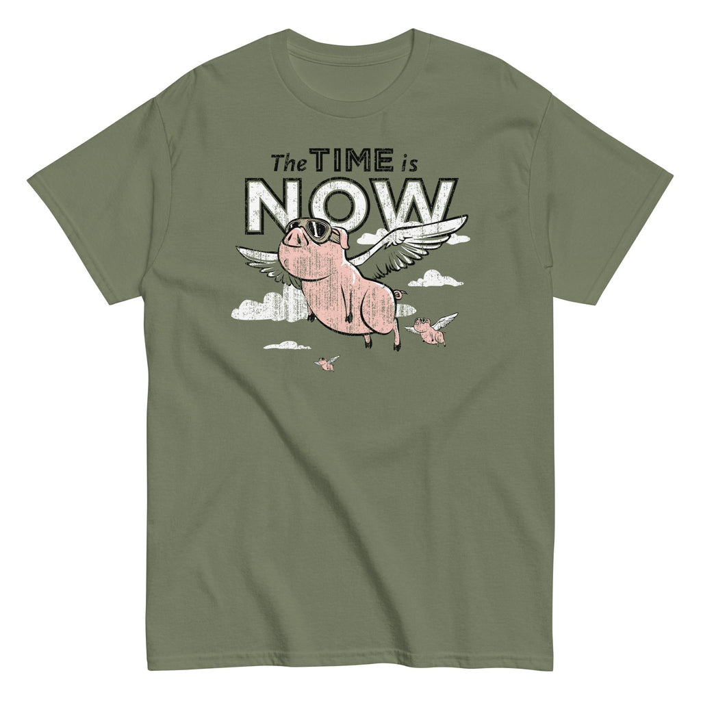 The Time Is Now Men's Classic Tee Hoodie, Sweatshirt | CoreVibeTees.com (Image 2)