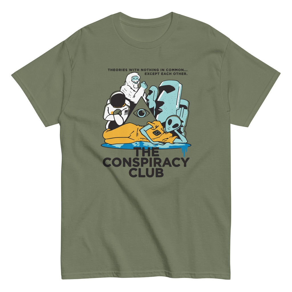 The Conspiracy Club Men's Classic Tee Hoodie, Sweatshirt | CoreVibeTees.com (Image 3)