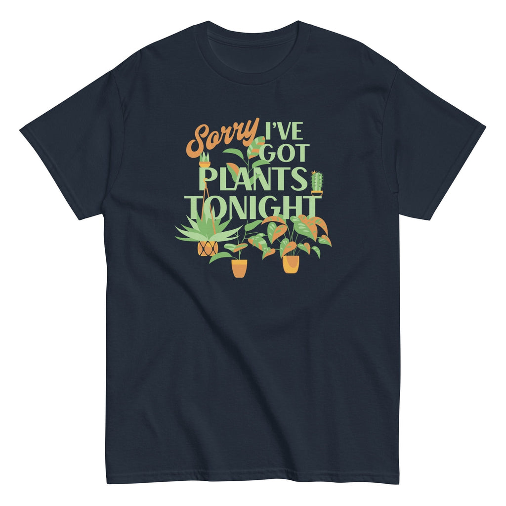 Sorry I've Got Plants Tonight Men's Classic Tee Hoodie, Sweatshirt | CoreVibeTees.com (Image 3)