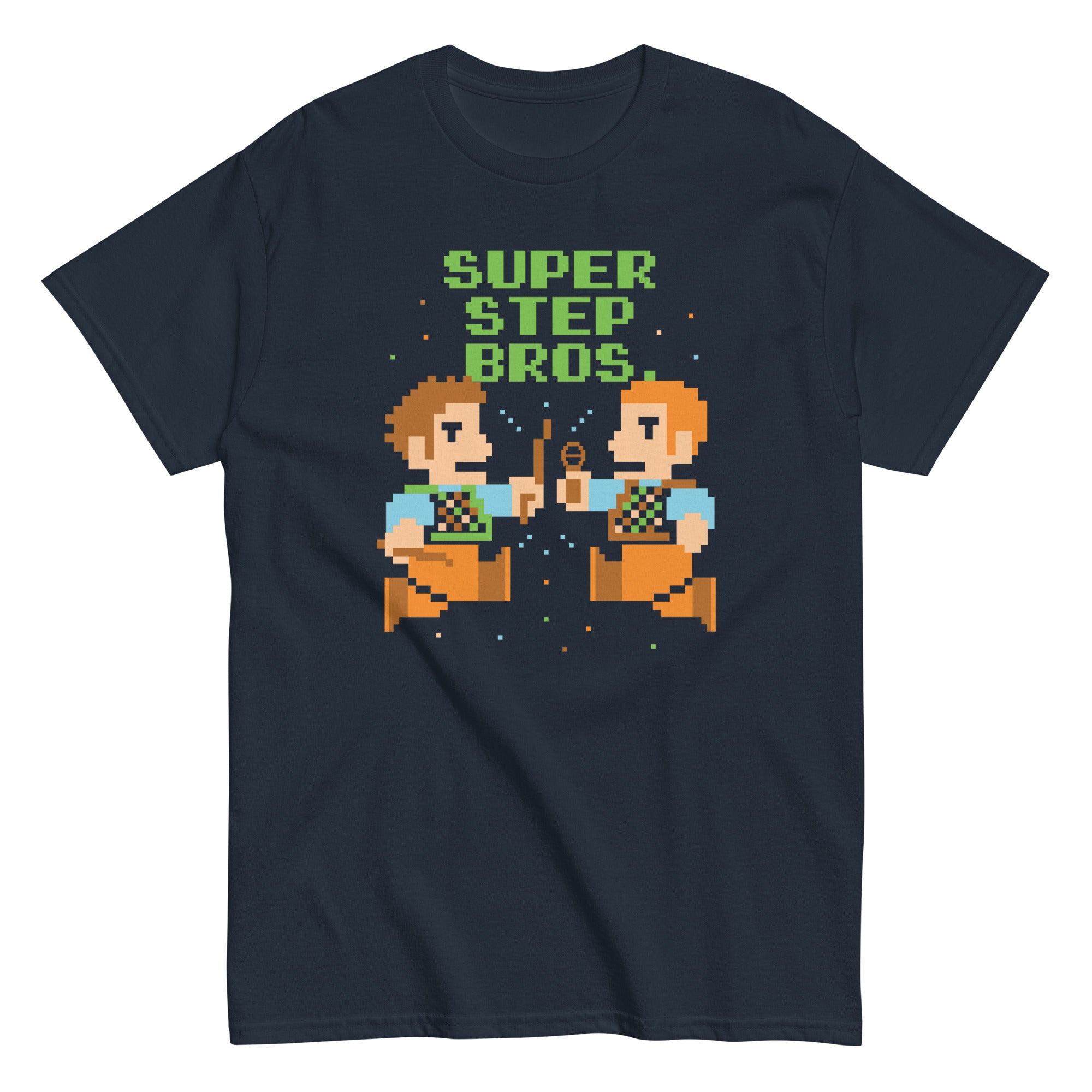Super Step Bros Men's Classic Tee Hoodie, Sweatshirt | CoreVibeTees.com (Image 3)