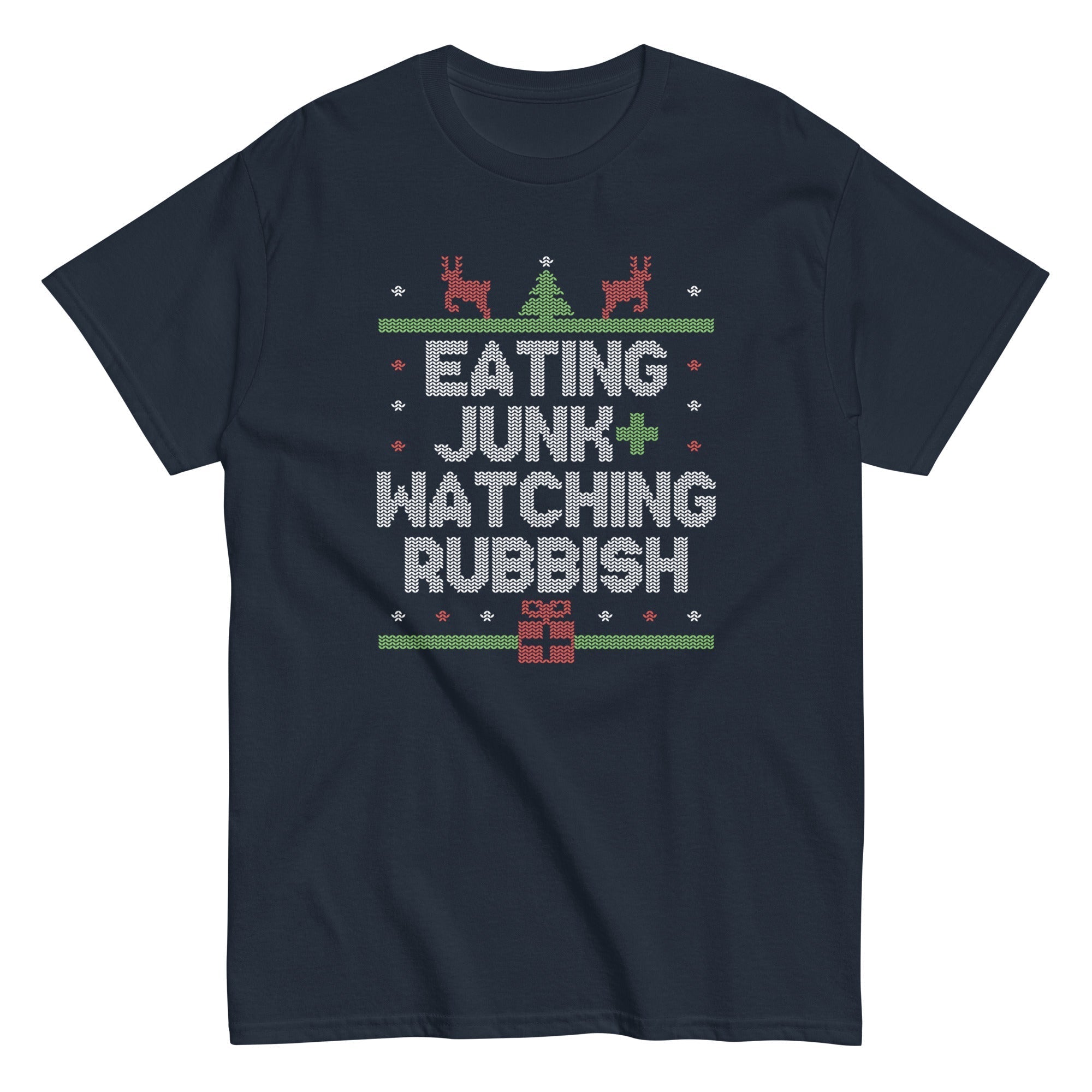 Eating Junk And Watching Rubbish Men's Classic Tee Hoodie, Sweatshirt | CoreVibeTees.com (Image 1)