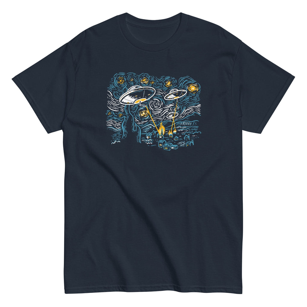 Starry Invasion Men's Classic Tee Hoodie, Sweatshirt | CoreVibeTees.com (Image 2)