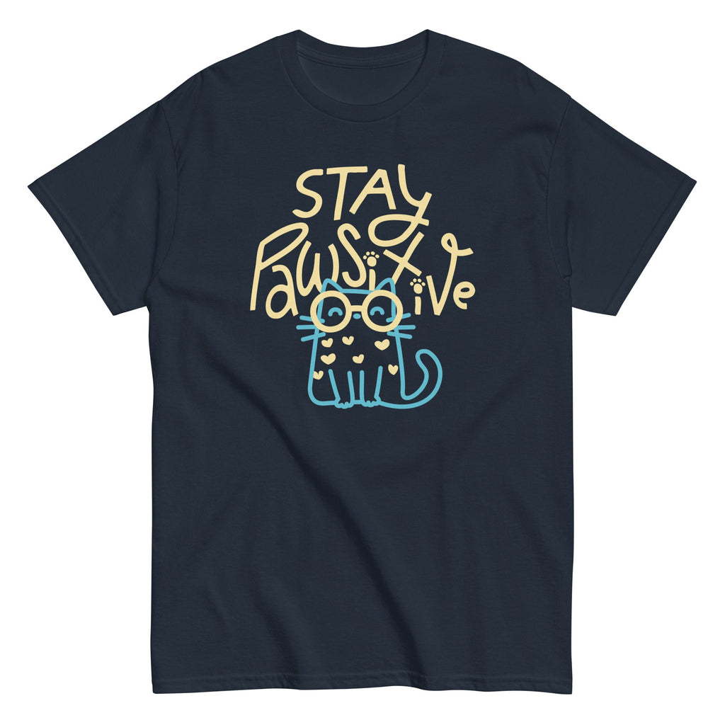 Stay Pawsitive Men's Classic Tee Hoodie, Sweatshirt | CoreVibeTees.com (Image 1)