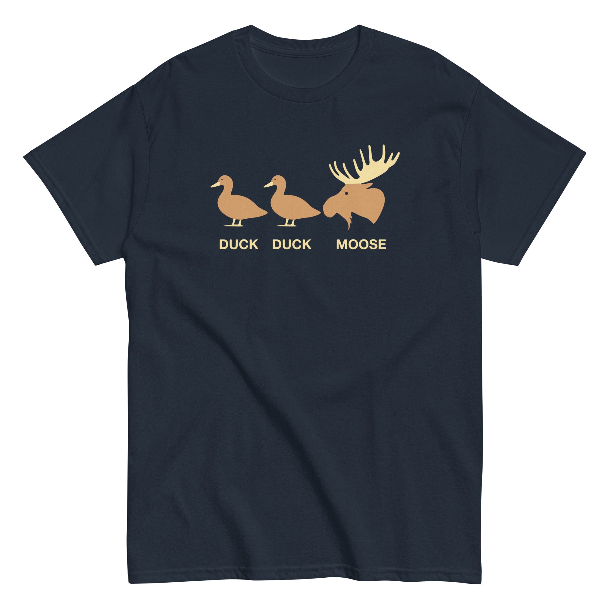 Duck Duck Moose Men's Classic Tee Hoodie, Sweatshirt | CoreVibeTees.com (Image 1)