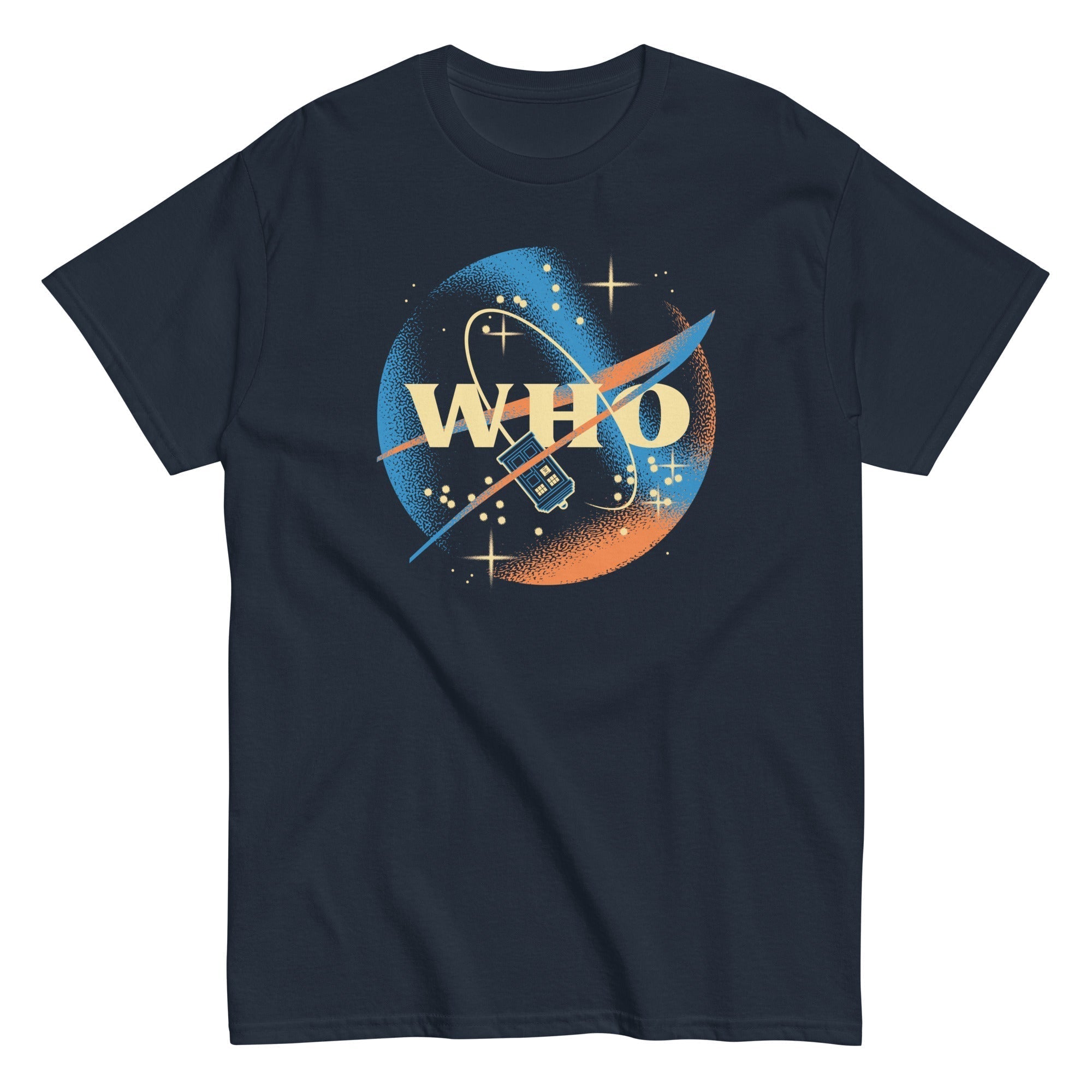 Who Space Administration Men's Classic Tee Hoodie, Sweatshirt | CoreVibeTees.com (Image 1)