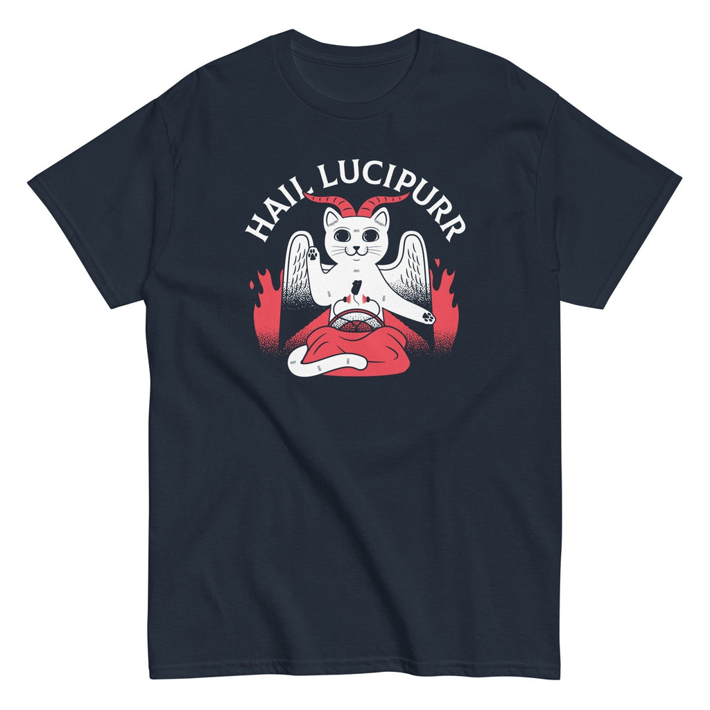 Hail Lucipurr Men's Classic Tee Hoodie, Sweatshirt | CoreVibeTees.com (Image 2)