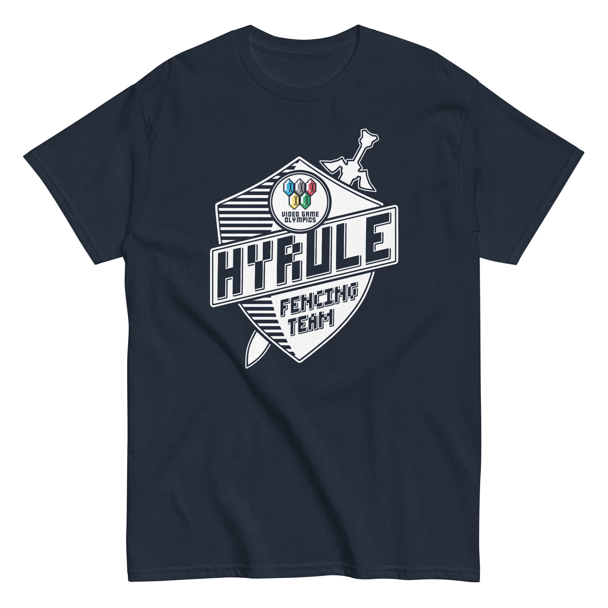 Hyrule Fencing Team Men's Classic Tee Hoodie, Sweatshirt | CoreVibeTees.com (Image 3)