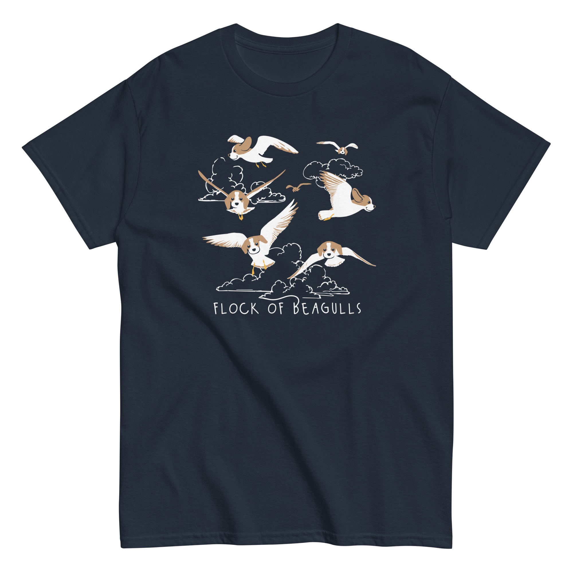 Flock Of Beagulls Men's Classic Tee Hoodie, Sweatshirt | CoreVibeTees.com (Image 3)
