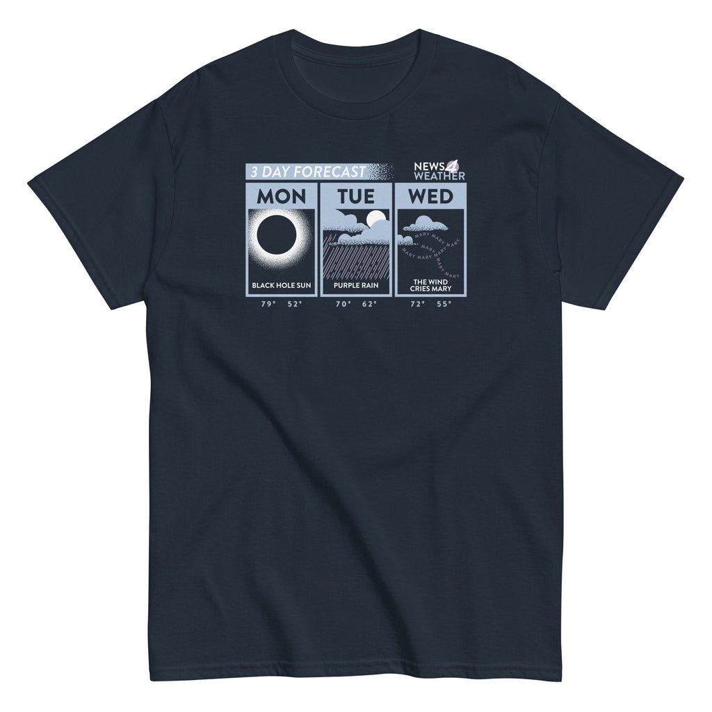 3 Day Forecast Men's Classic Tee Hoodie, Sweatshirt | CoreVibeTees.com (Image 2)