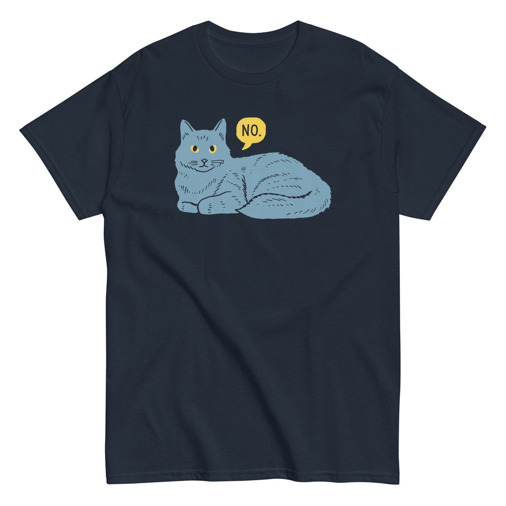 No Cat Men's Classic Tee Hoodie, Sweatshirt | CoreVibeTees.com (Image 2)