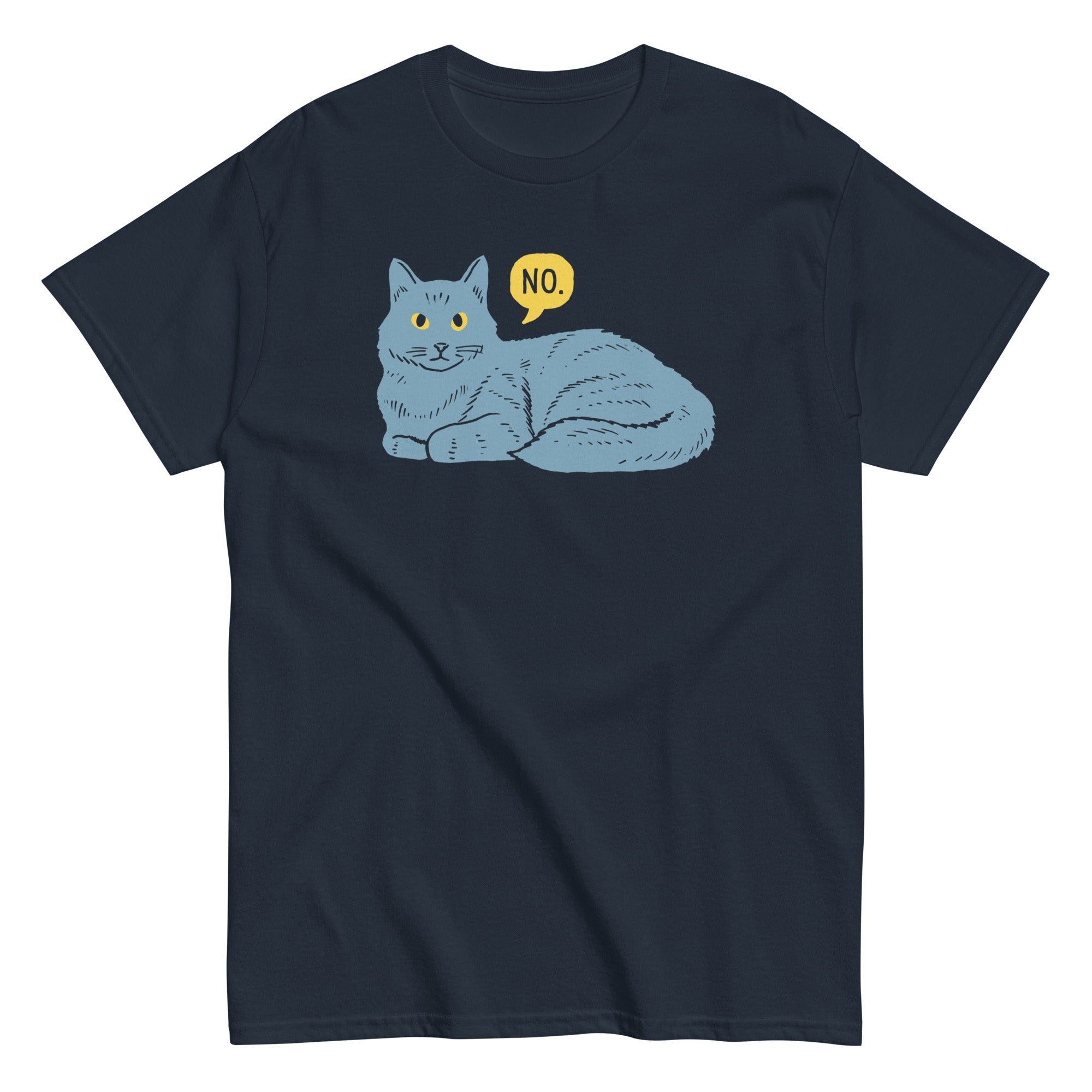 No Cat Men's Classic Tee Hoodie, Sweatshirt | CoreVibeTees.com (Image 2)